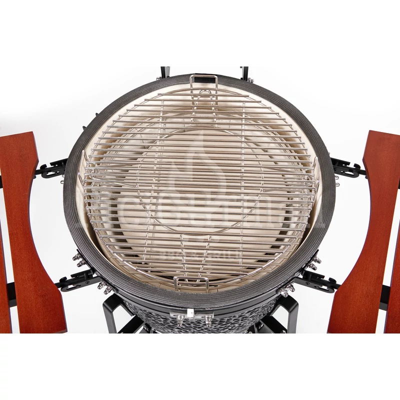 Kamado4u EVO Meater kerámia grill fekete állványos