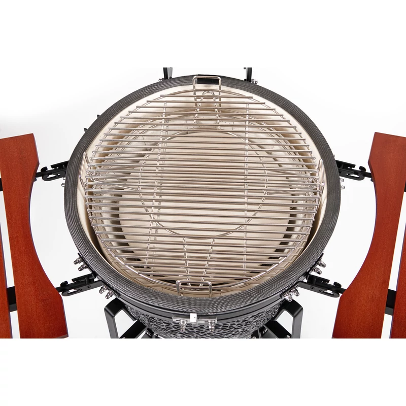 Kamado4u EVO Meater kerámia grill fekete állványos