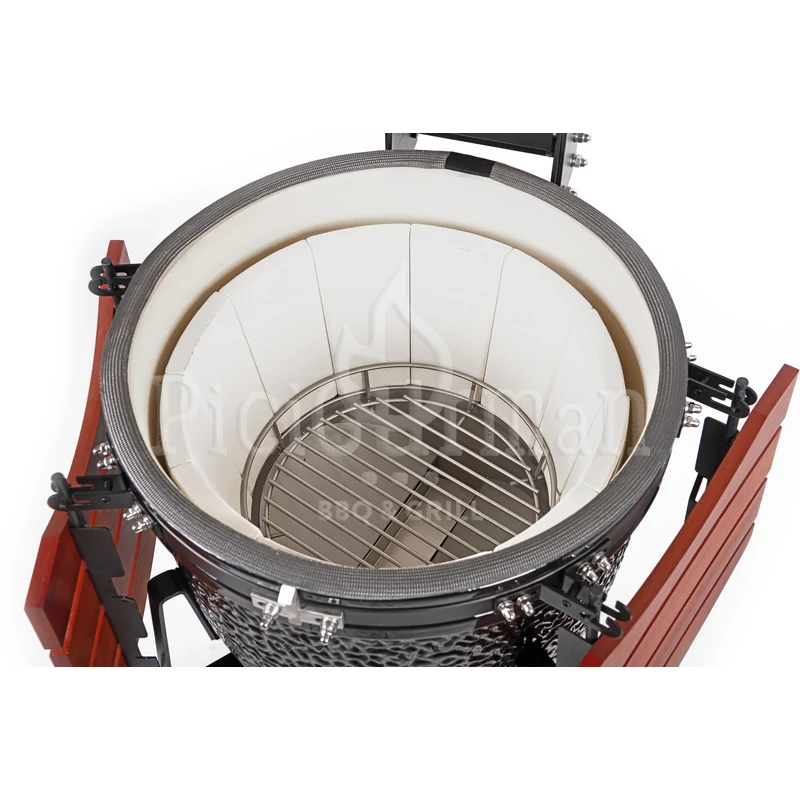 Kamado4u EVO Meater kerámia grill fekete állványos