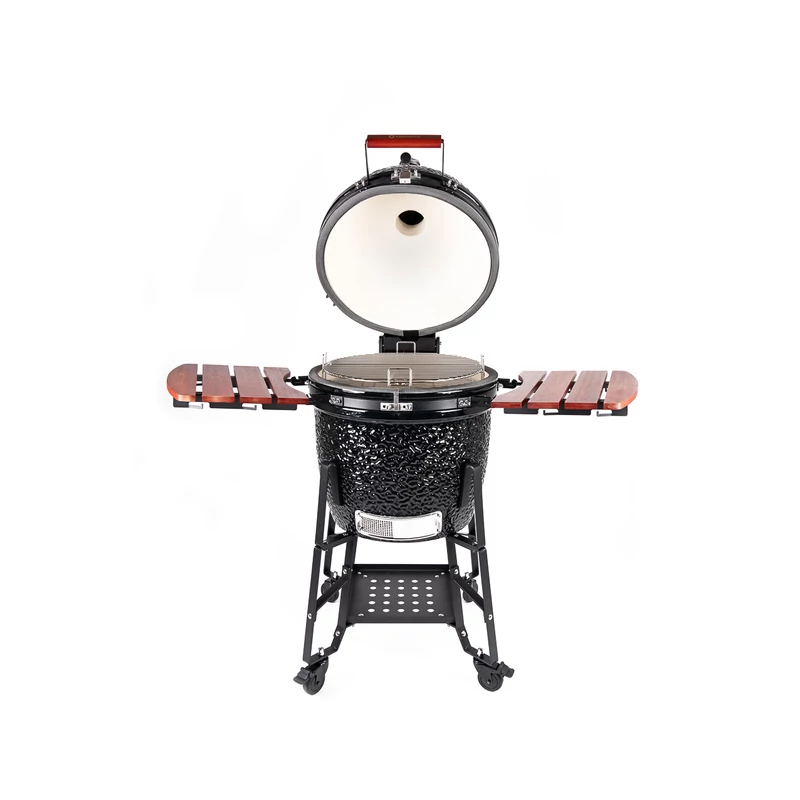 Kamado4u EVO Meater kerámia grill fekete állványos