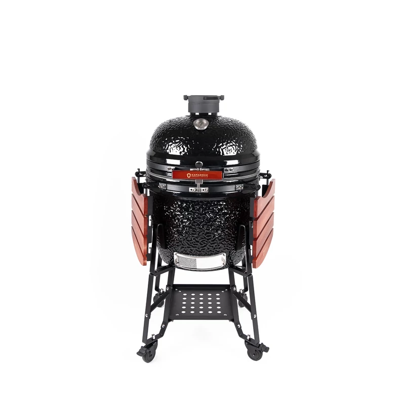 Kamado4u EVO Meater kerámia grill fekete állványos