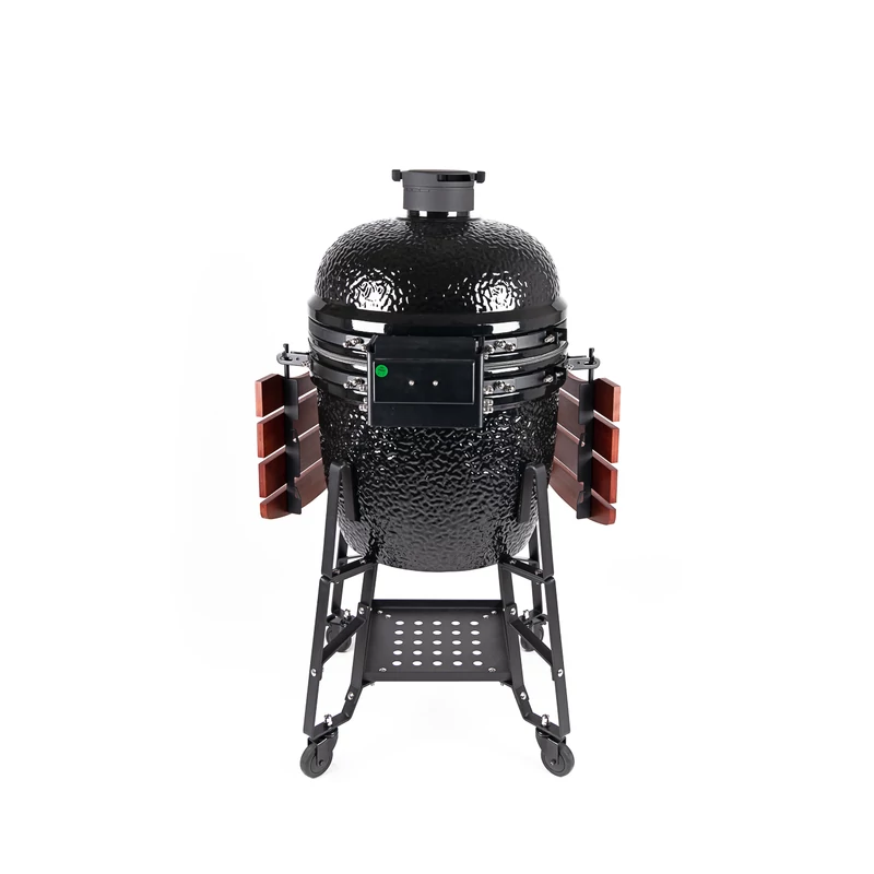 Kamado4u EVO Meater kerámia grill fekete állványos