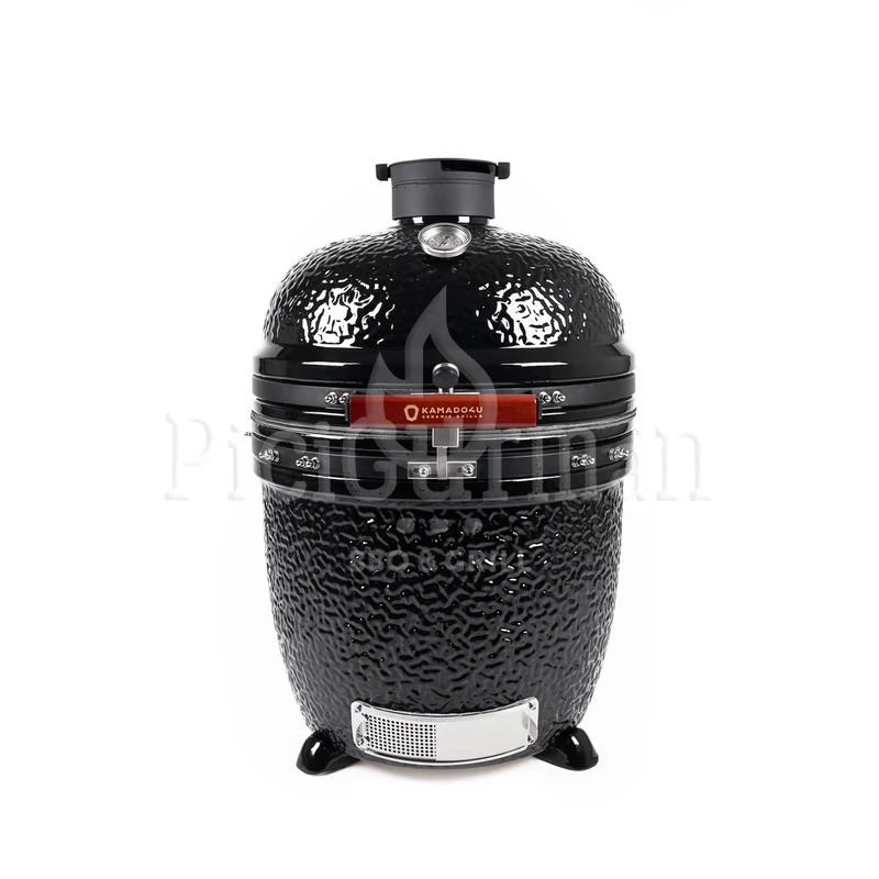Kamado4u EVO Meater kerámia grill fekete pultba építhető