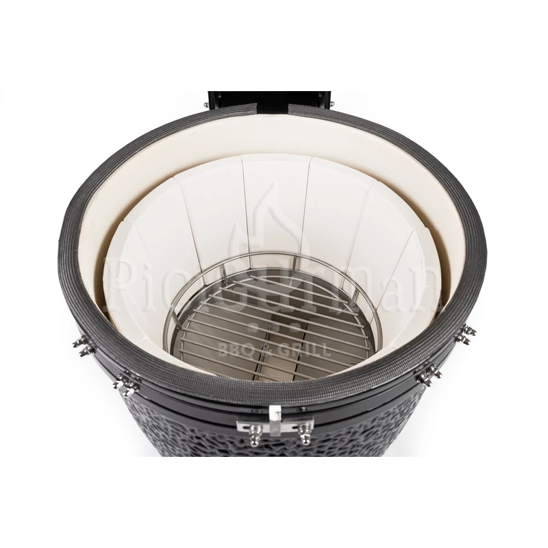 Kamado4u EVO Meater kerámia grill fekete pultba építhető