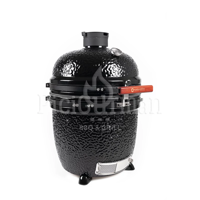 Kamado4u EVO Meater kerámia grill fekete pultba építhető
