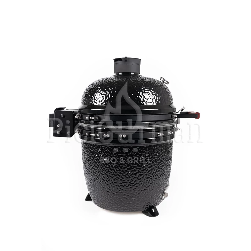 Kamado4u EVO Meater kerámia grill fekete pultba építhető