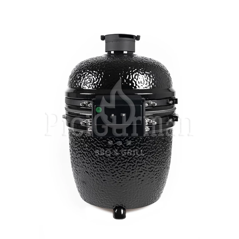 Kamado4u EVO Meater kerámia grill fekete pultba építhető