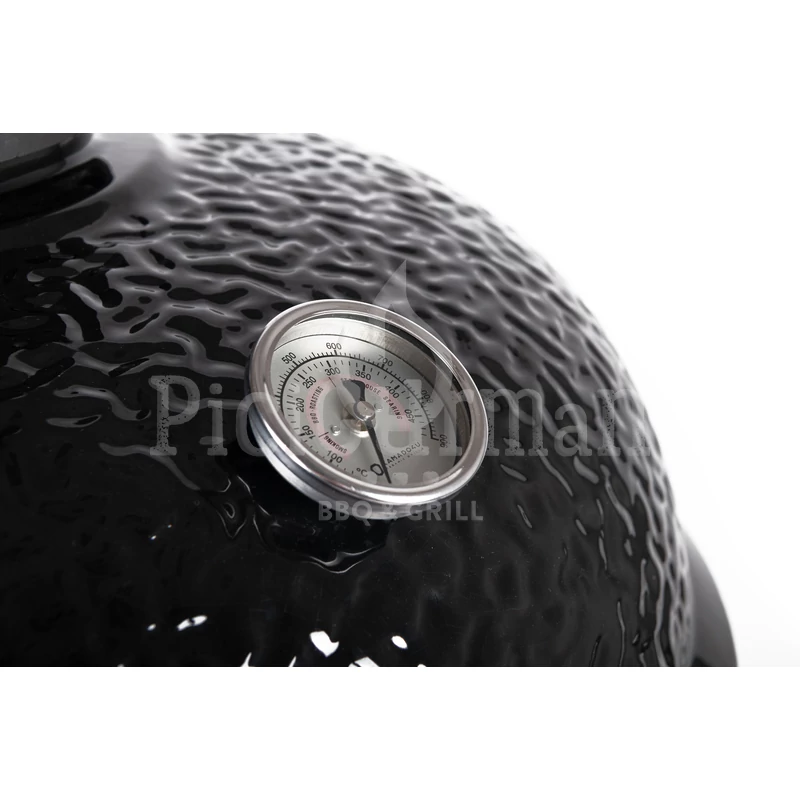 Kamado4u EVO Meater kerámia grill fekete pultba építhető