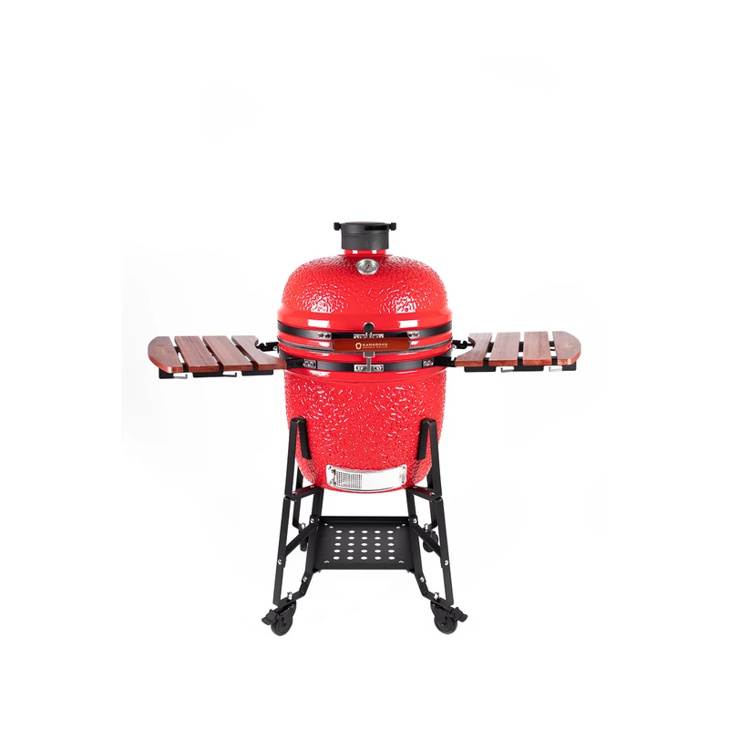 Kamado4u EVO Meater kerámia grill piros állványos