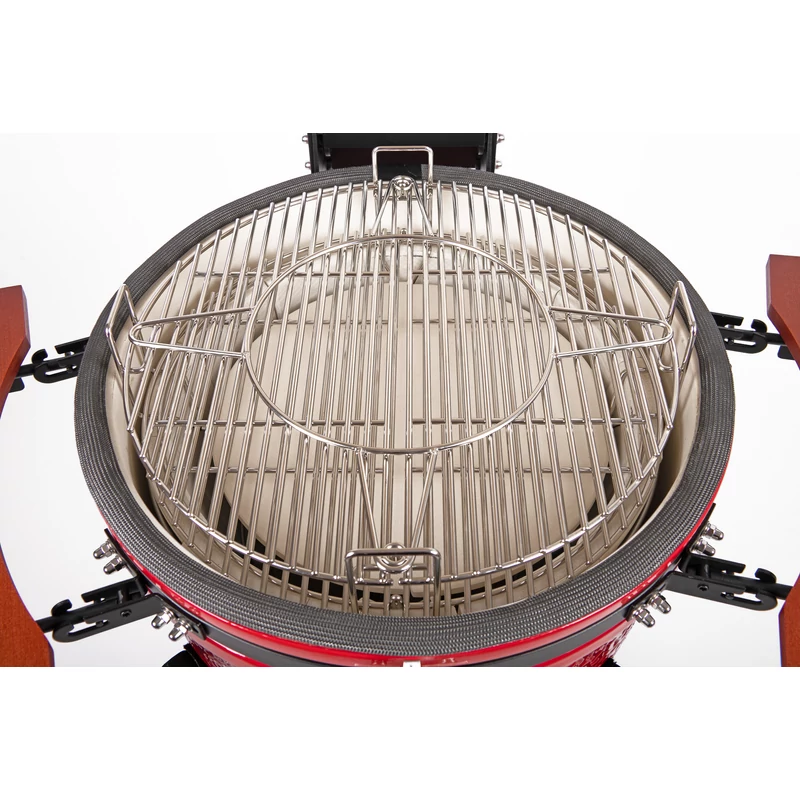 Kamado4u EVO Meater kerámia grill piros állványos