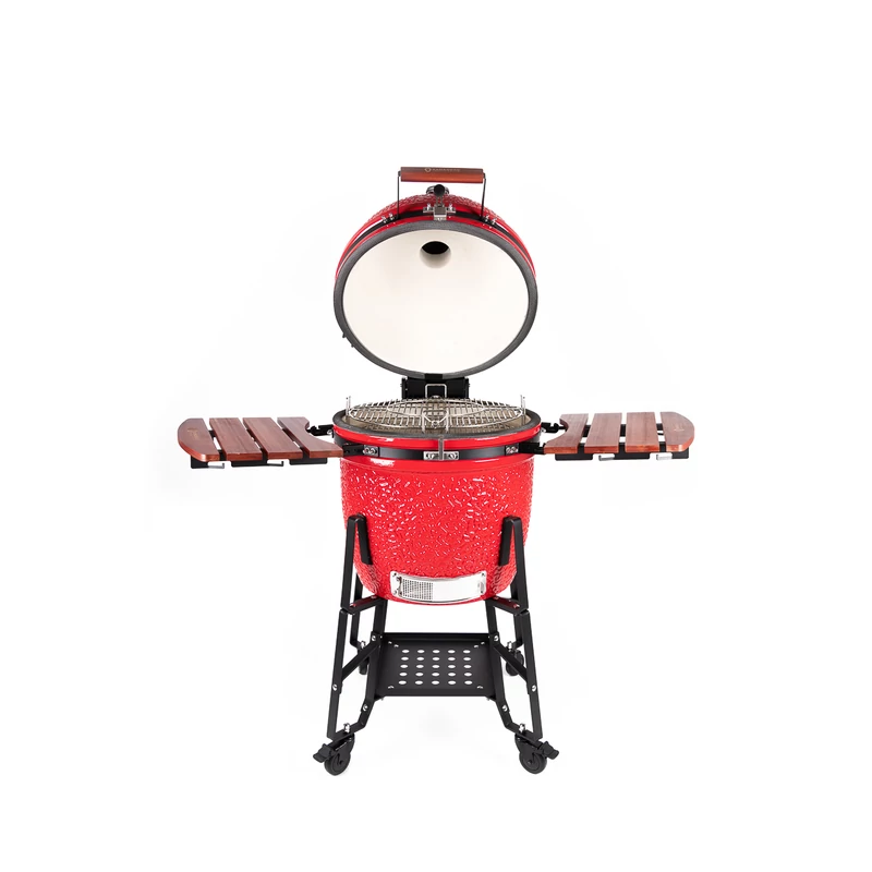 Kamado4u EVO Meater kerámia grill piros állványos