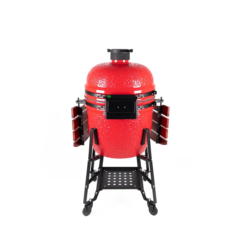 Kamado4u EVO Meater kerámia grill piros állványos