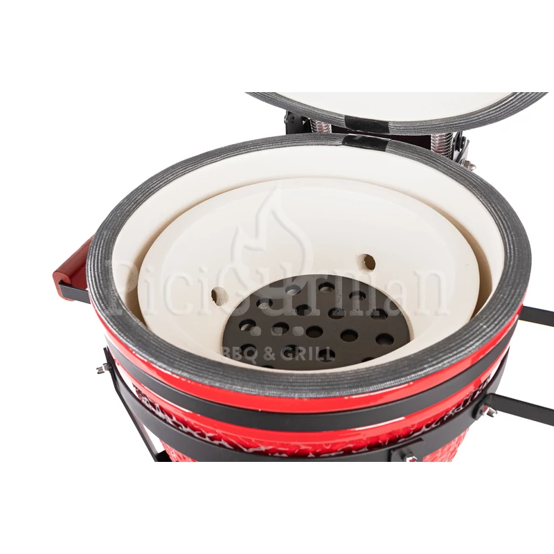 Kamado4u EVO Traveller kerámia grill piros asztali