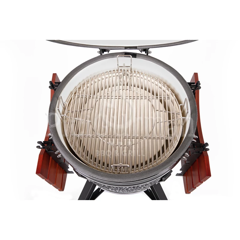 Kamado4u NEO CLASSIC Meater kerámia grill fekete állványos