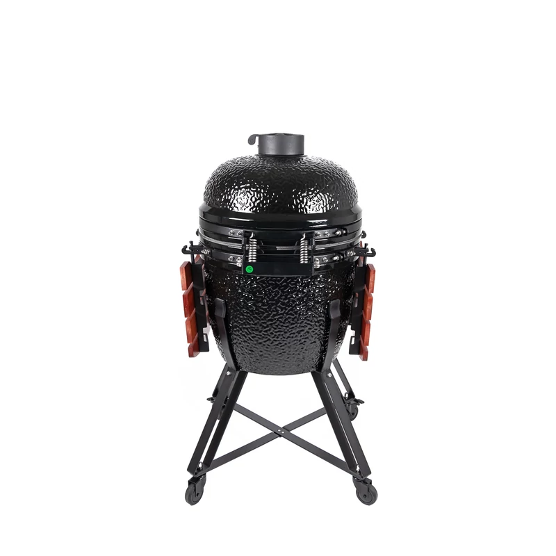 Kamado4u NEO CLASSIC Meater kerámia grill fekete állványos