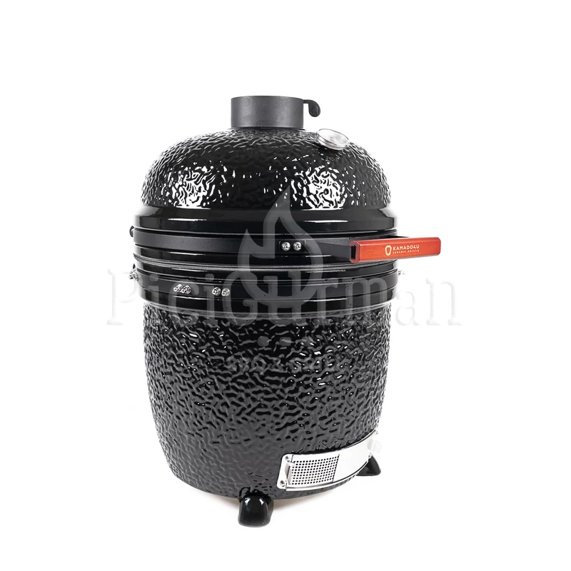 Kamado4u NEO CLASSIC Meater kerámia grill fekete pultba építhető