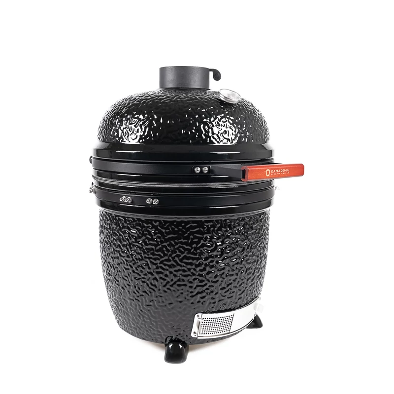 Kamado4u NEO CLASSIC Meater kerámia grill fekete pultba építhető