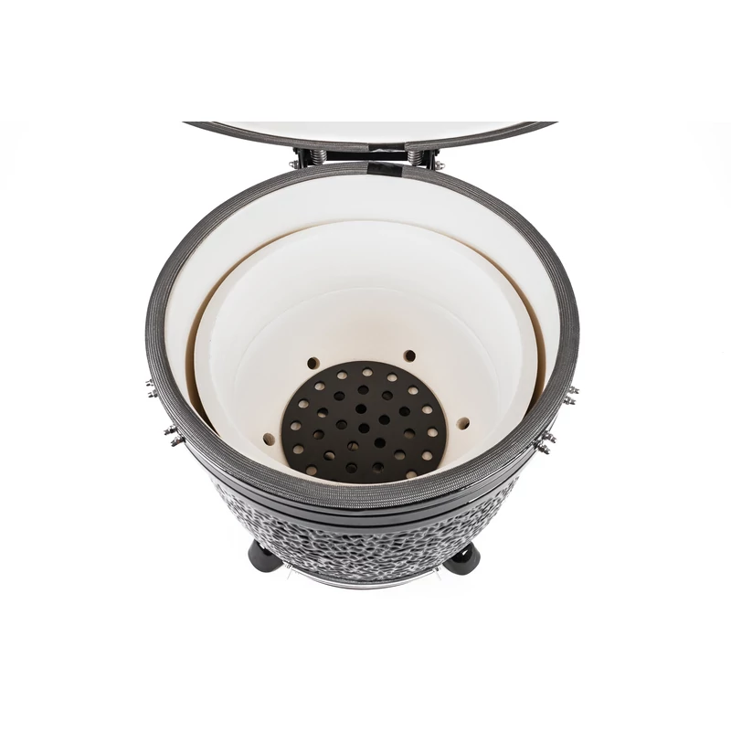 Kamado4u NEO CLASSIC Meater kerámia grill fekete pultba építhető