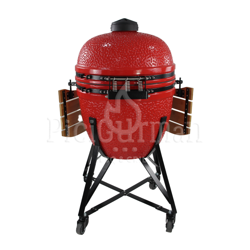Kamado4u kerámia grill PECAN D50 piros állványos