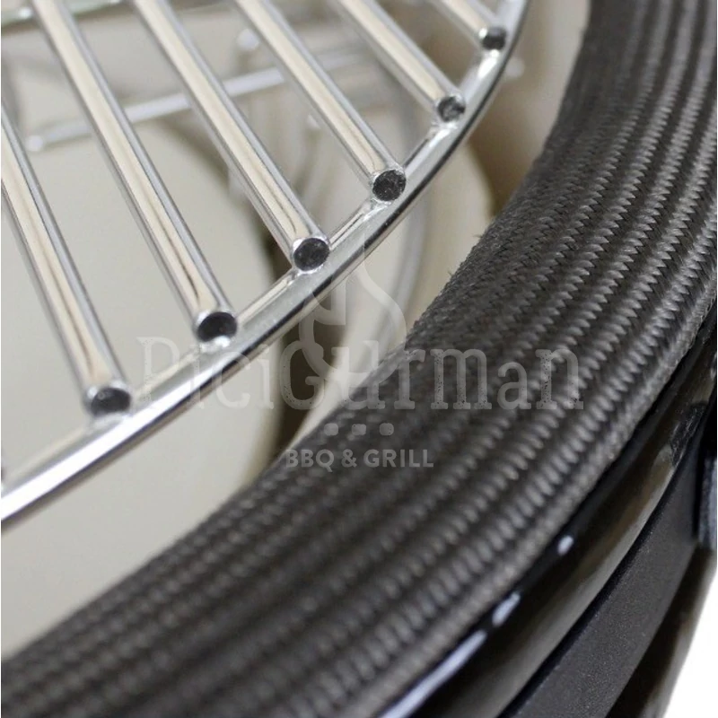 Kamado4u Family D38 kerámia grill fekete pultba építhető Classic Modell