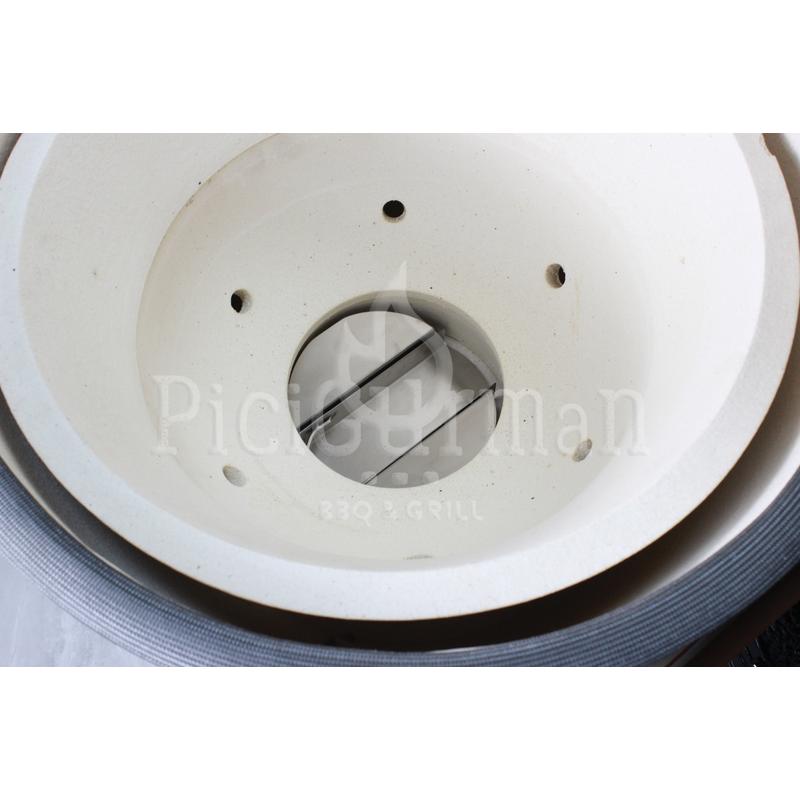 Kamado4u Meater D47 kerámia grill fekete pultba építhető Classic Modell