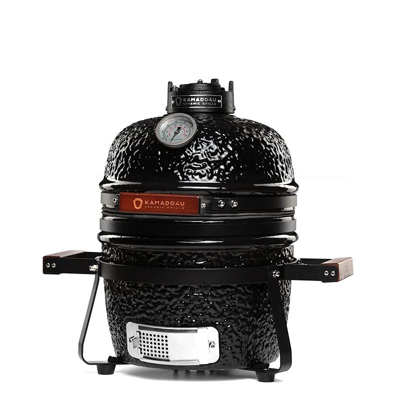 Kamado4u Mini D27 kerámia grill fekete asztali kivitel Classic Modell