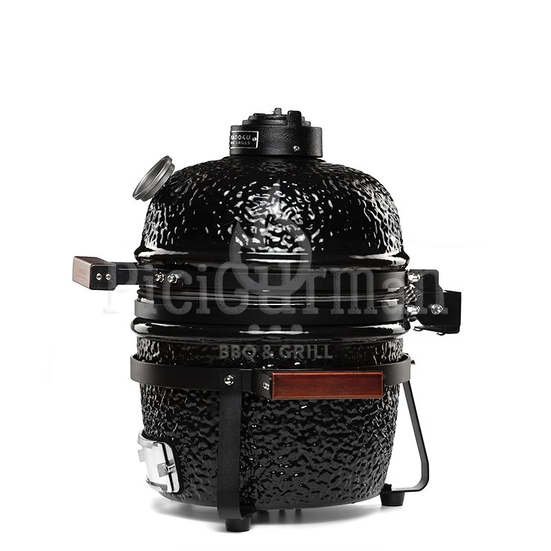 Kamado4u Mini D27 kerámia grill fekete asztali kivitel Classic Modell