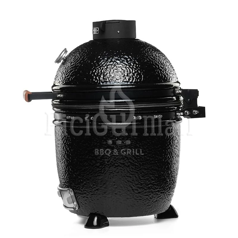 Kamado4u Family D38 kerámia grill fekete pultba építhető Classic Modell