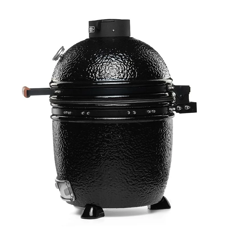 Kamado4u Family D38 kerámia grill fekete pultba építhető Classic Modell