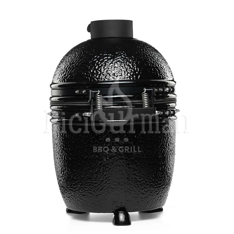Kamado4u Family D38 kerámia grill fekete pultba építhető Classic Modell