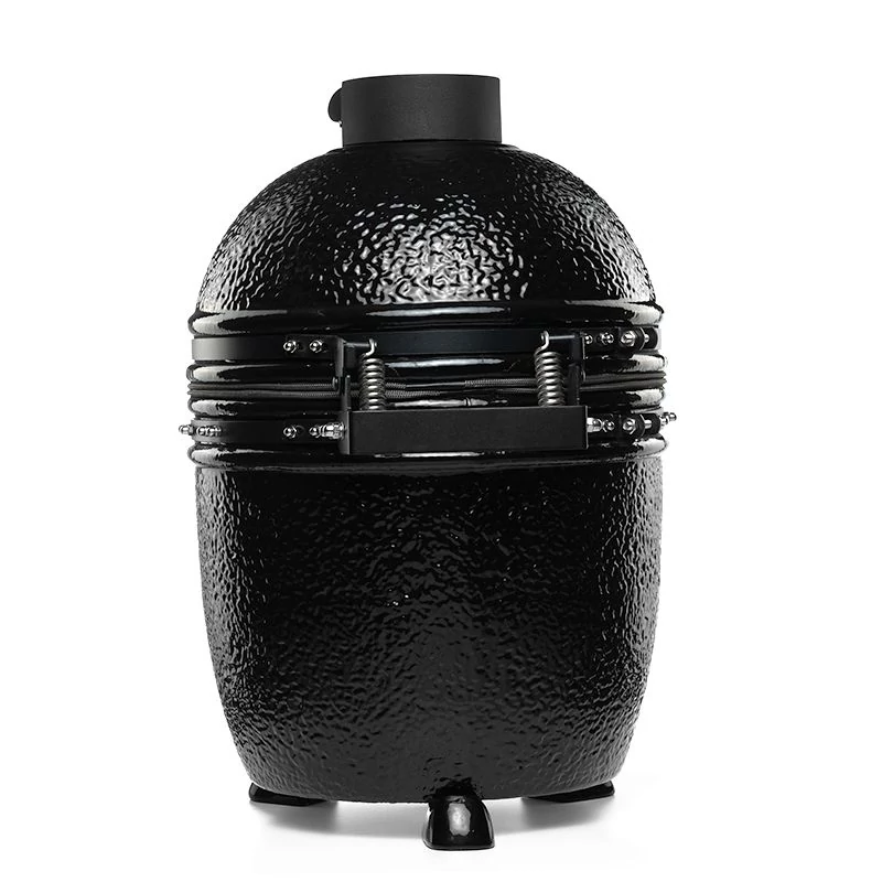 Kamado4u Family D38 kerámia grill fekete pultba építhető Classic Modell