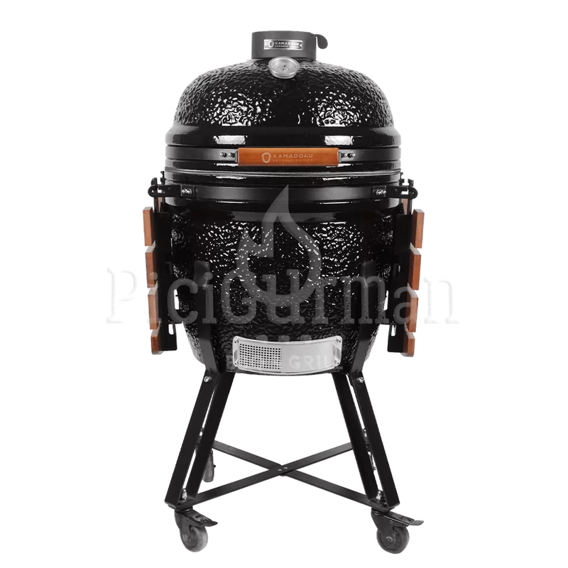 Kamado4u Meater D47 kerámia grill fekete állványos kivitel Classic Modell