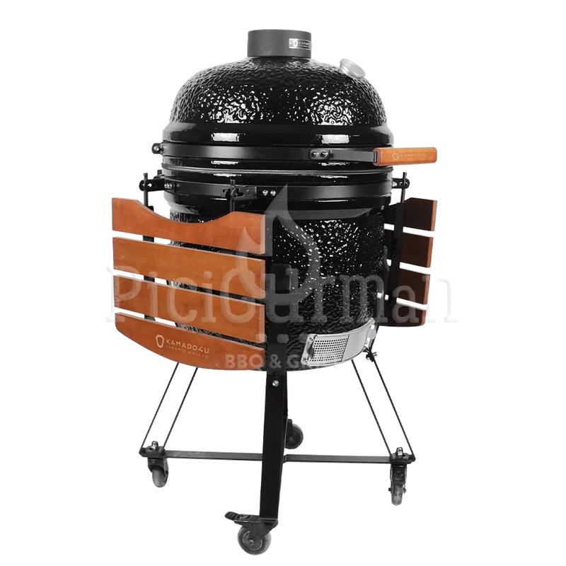 Kamado4u Meater D47 kerámia grill fekete állványos kivitel Classic Modell