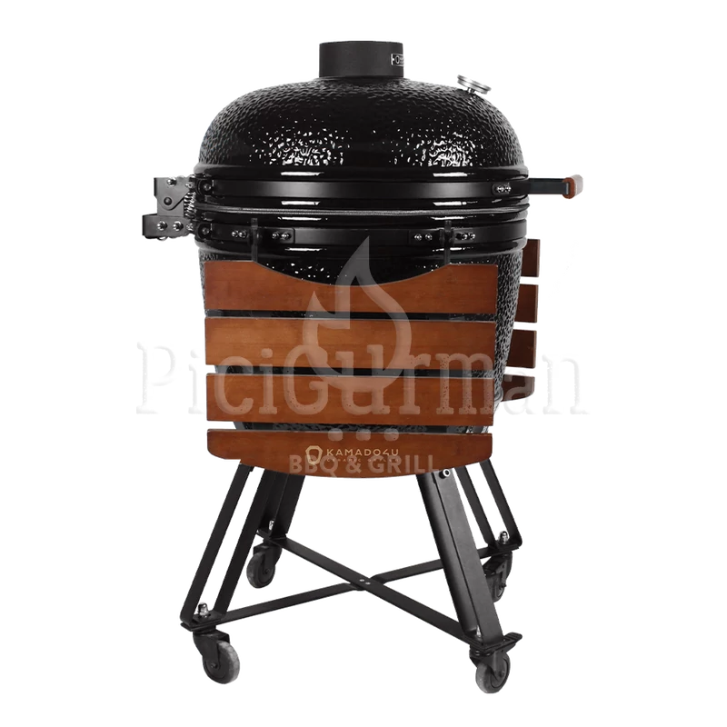 Kamado4u Greater D52 kerámia grill fekete állványos kivitel Classic Modell