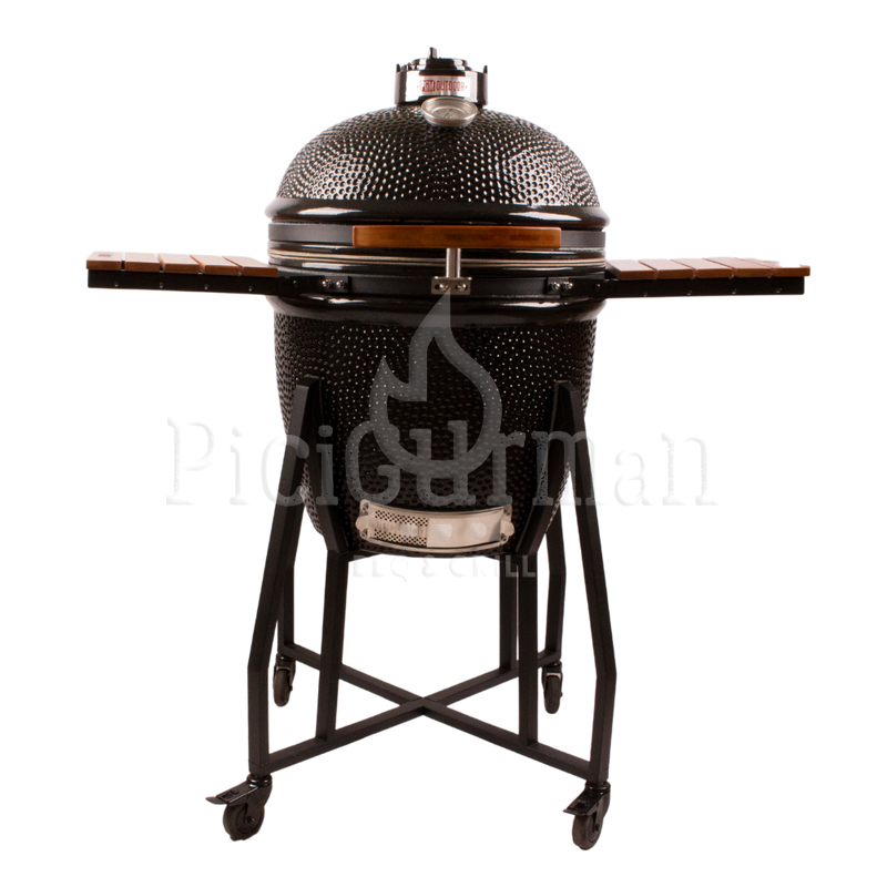 PGM Outdoor kerámia grill D47 fekete állványos