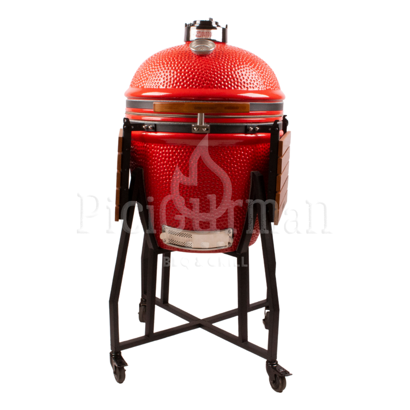 PGM Outdoor kerámia grill D47 piros állványos