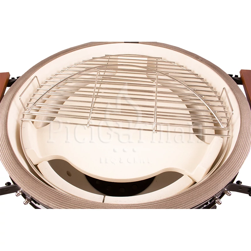 PGM Outdoor kerámia grill D47 piros állványos