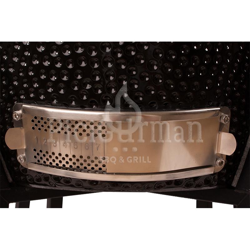 PGM Outdoor kerámia grill D47 fekete állványos