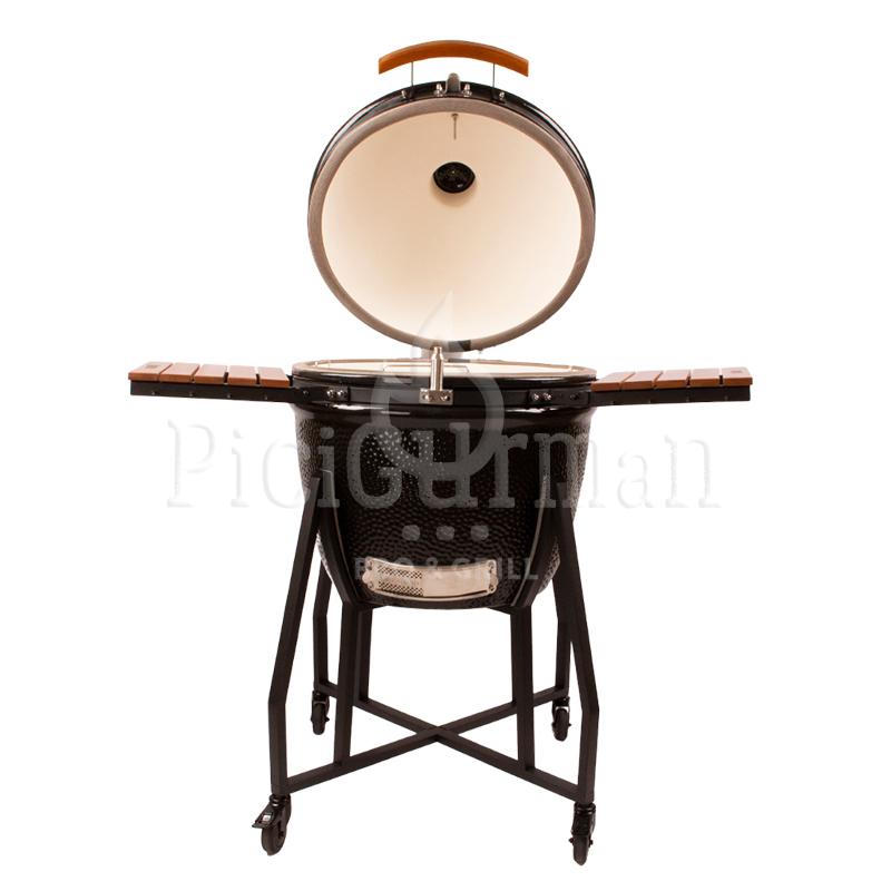 PGM Outdoor kerámia grill D51 fekete állványos