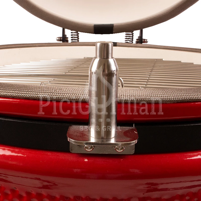 PGM Outdoor kerámia grill D47 piros állványos