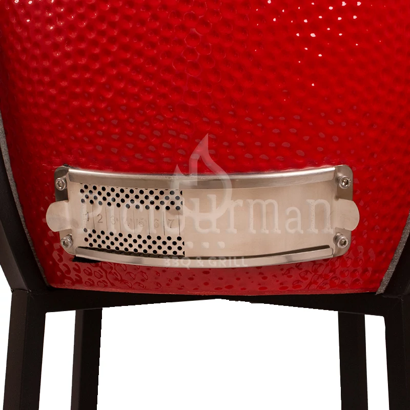 PGM Outdoor kerámia grill D47 piros állványos