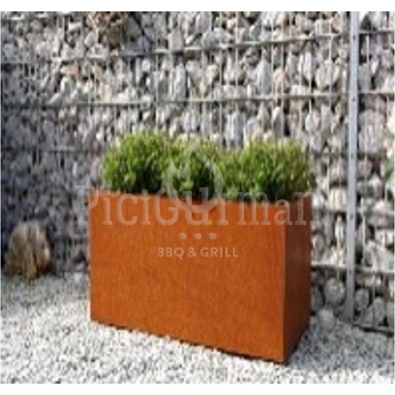 PGM Outdoor virágtartó corten acélból H1500mmW500mmH600mm