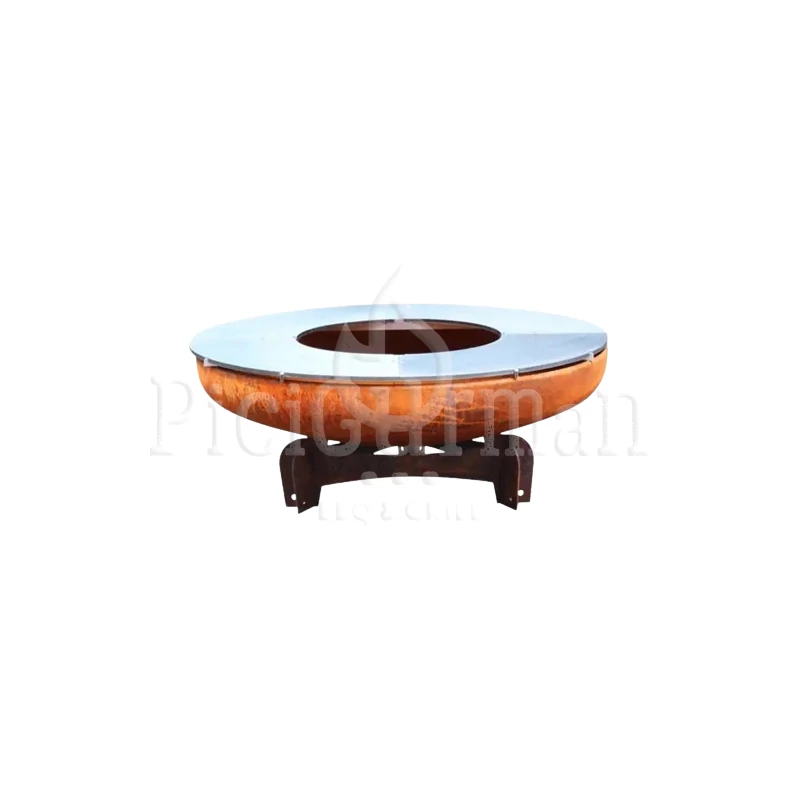 PGM Outdoor fatüzeléses grill D100H30 corten