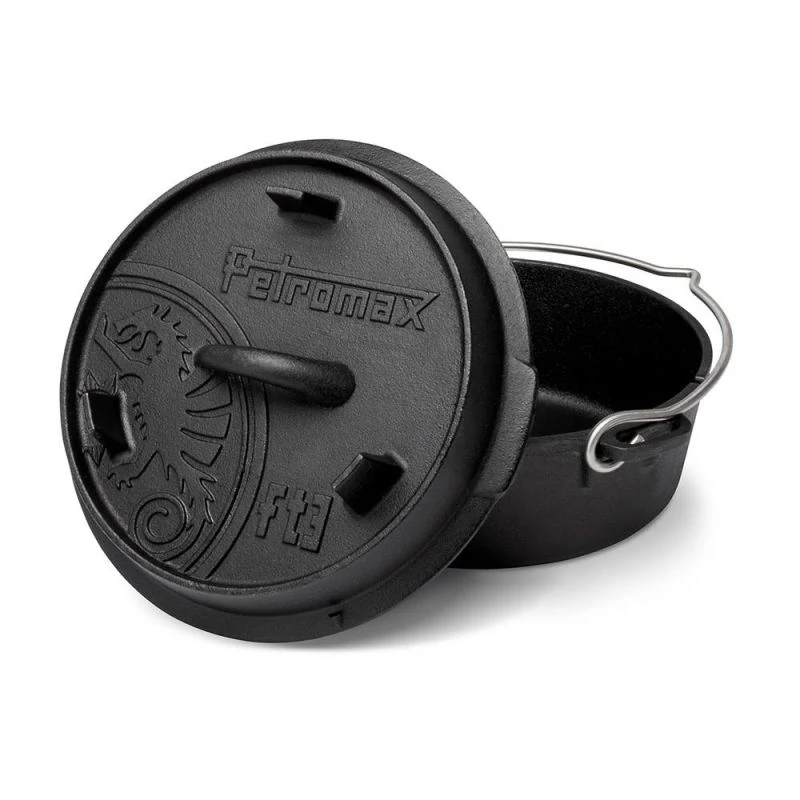 Petromax Dutch Oven ft3 lábak nélkül/lapos fenék