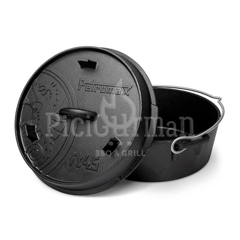 Petromax Dutch Oven ft4,5 lábak nélkül/lapos fenék