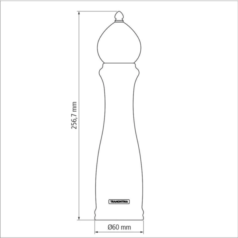 Tramontina Black Só / Borsmalom 24 cm