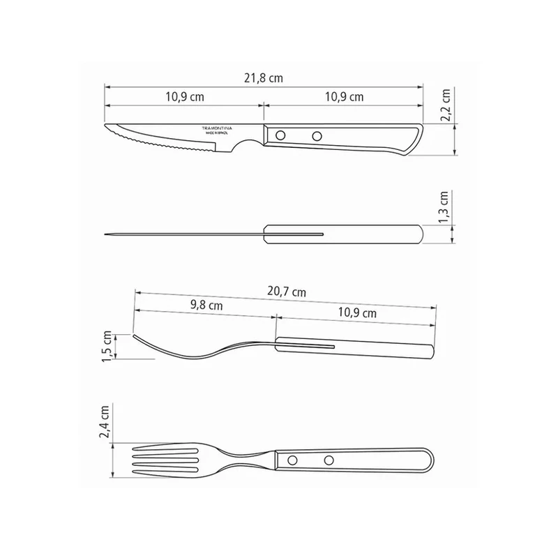 Tramontina steak evőeszközkészlet
