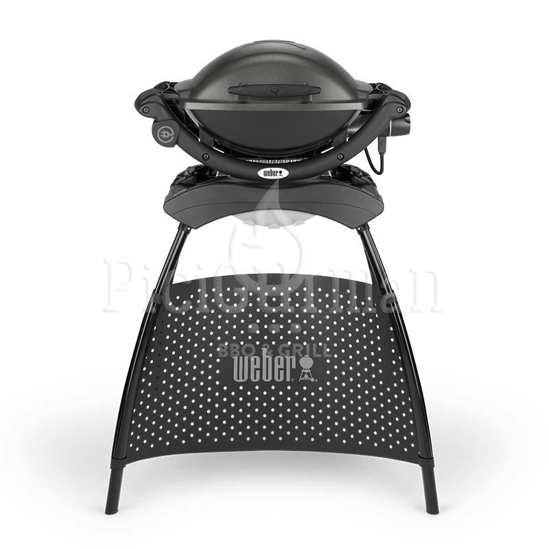Weber Q 1400 sötétszürke állvánnyal