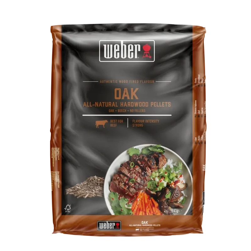 Weber természetes keményfa pellet tölgy 8 kg