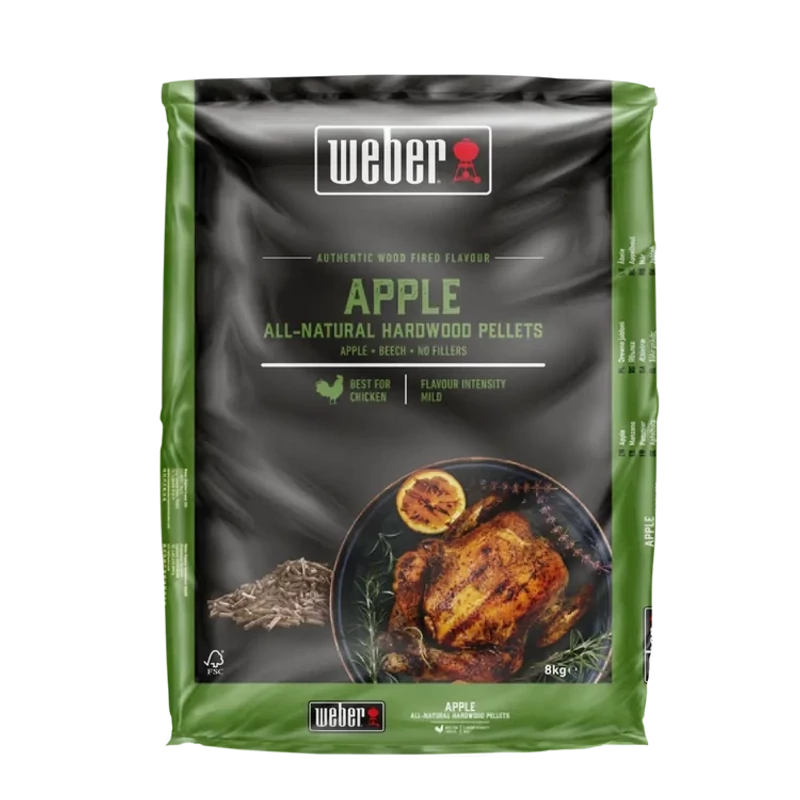 Weber természetes keményfa pellet alma 8 kg